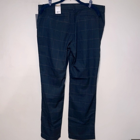 Lee Navy Windowpane Relaxed Fit Straight Leg Pants NWT 16 - Picture 12 of 15